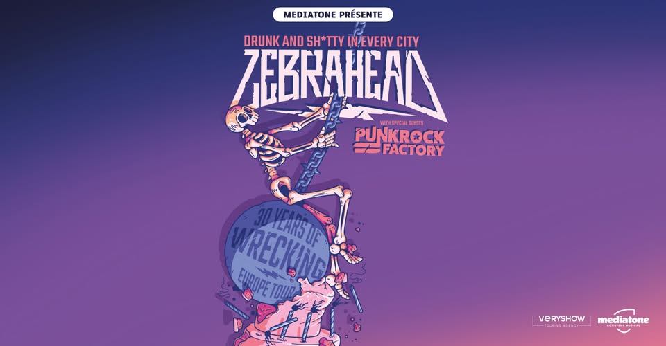 Affiche Zebrahead en concert à La Rayonne
