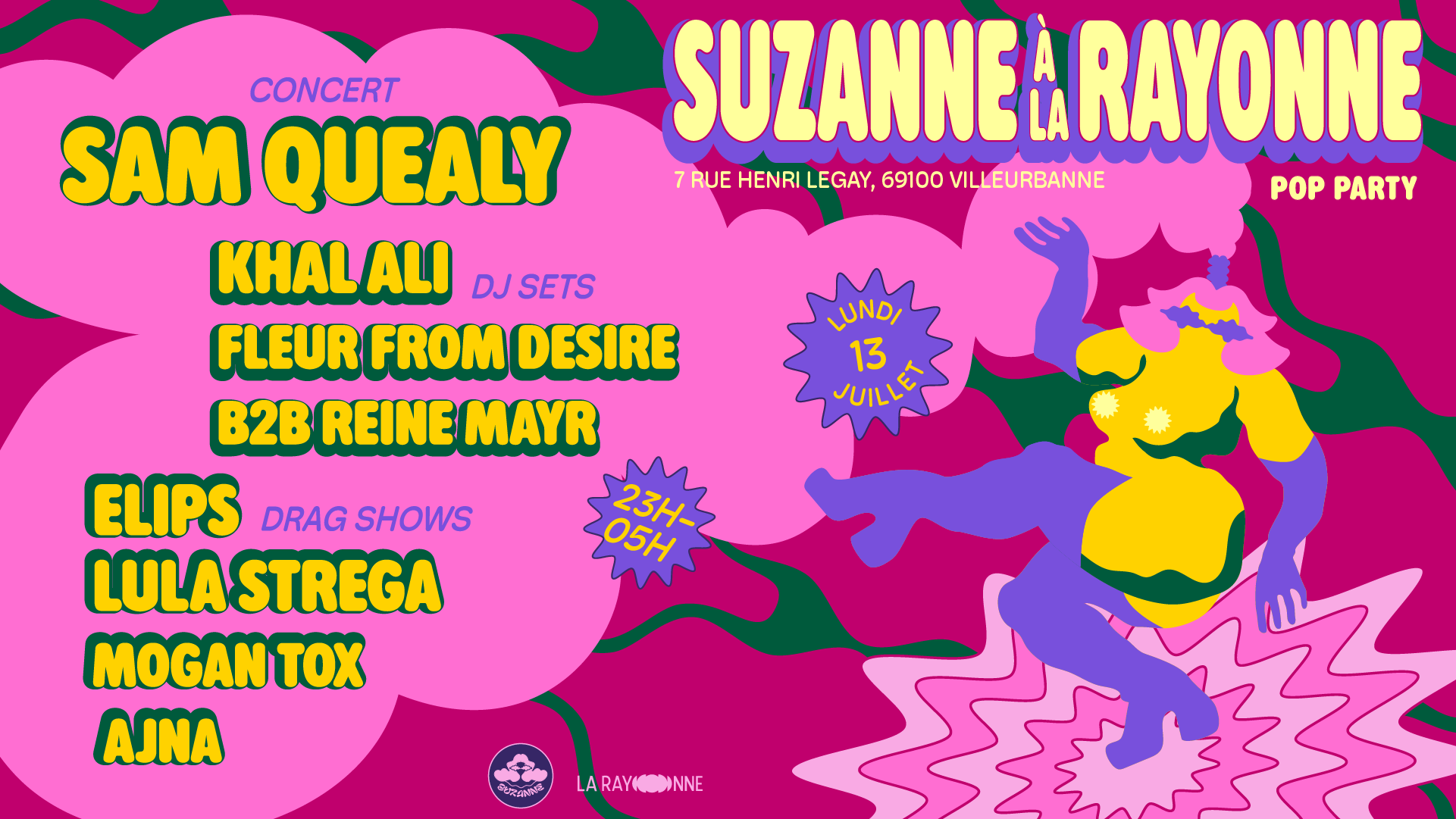 SUZANNE À LA RAYONNE : Let’s have a kiki