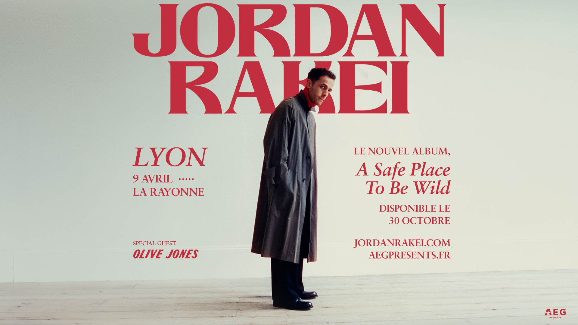 Affiche Jordan Rakei en concert à La Rayonne